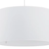 Wisząca lampa do salonu Rondo 3460 TK Lighting okrągła z tkaniny biała