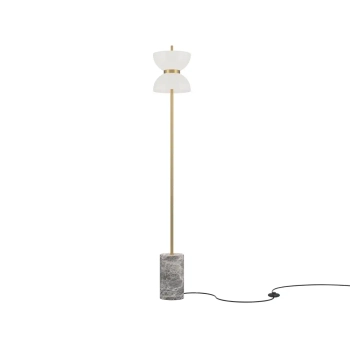 Sypialniana lampa stojąca Kyoto MOD178FL-L11G3K LED 11W 3000K biała szara