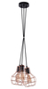 Salonowa lampa wisząca Carron AZ1660 Azzardo kaskada druciaki miedź