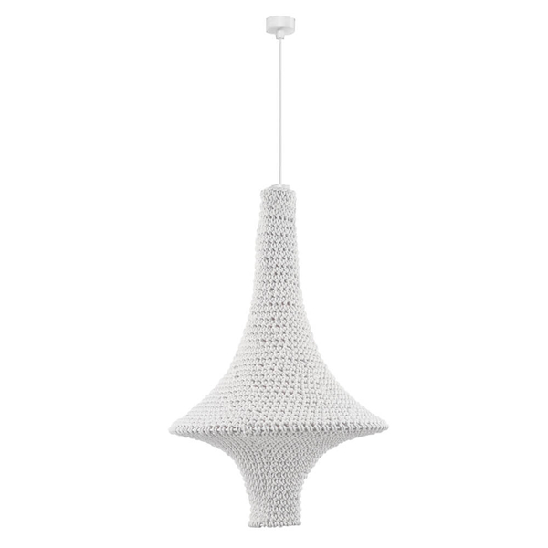 Zwisająca lampa Alda 5116 Shilo regulowana zwis szydełko do kuchni biały