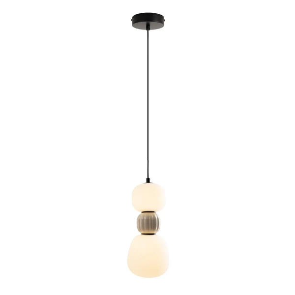 Ledowa lampa wisząca Modern P0627 LED 12W 3000K do jadalni jasny szary