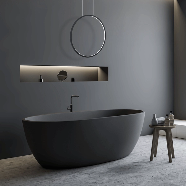 Lampa wisząca Saturno ML8854 pierścień LED 28W 4000K czarny