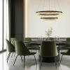 Lampa wisząca glamour Frozi 32-35561 LED 38W 3000K pierścienie czarna