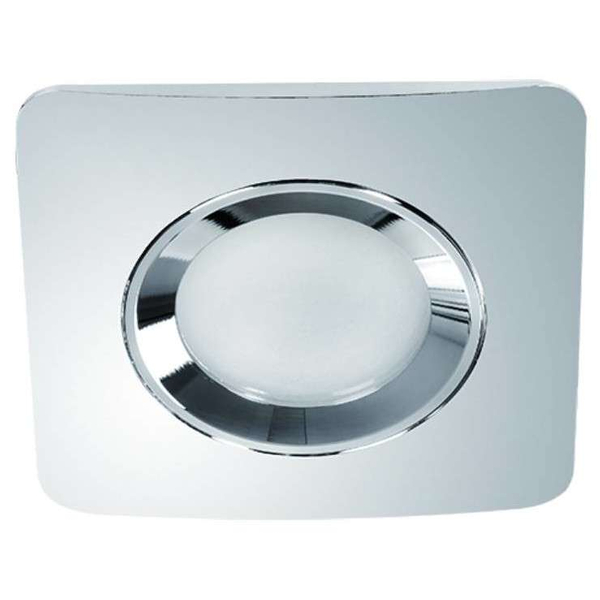 Oczko LAMPA sufitowa Bello IP44 Orlicki Design metalowa OPRAWA wpust kwadratowy chrom