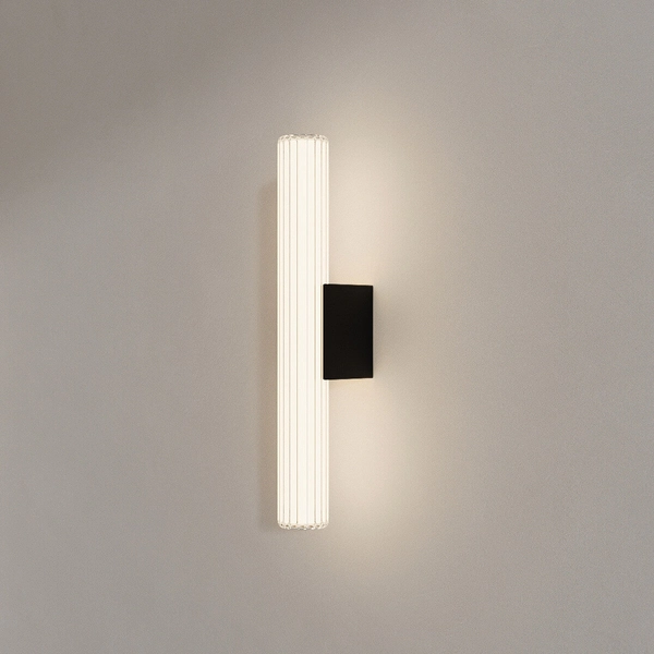 Lampa ścienna salonowa Linea LP-0510/1W-45 BK LED 8W 3000-6000K IP44 czarna