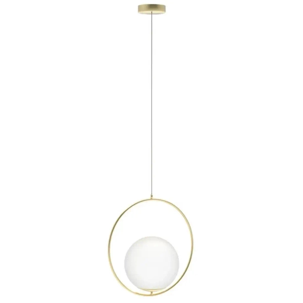 Wisząca lampa szklana Jumbo AZ4983 ball kula złota 