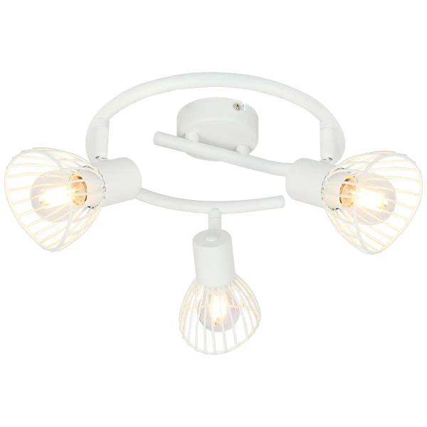 Potrójna lampa sufitowa na korytarz Elhi 71933/05 metalowa biała