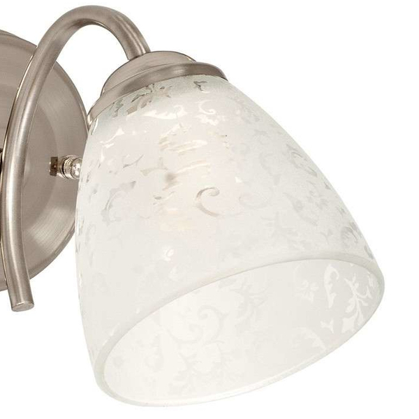 LAMPA ścienna VEN K-N 0859/1 szklana OPRAWA kinkiet wzorki satyna