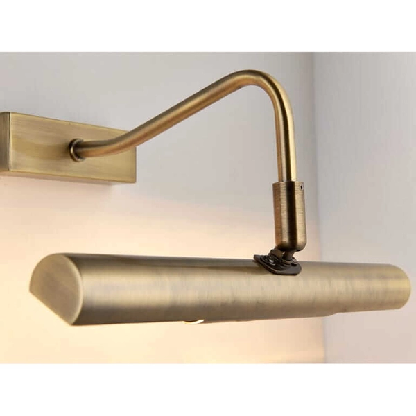 Antyczna lampa ścienna Linton PL-LEDG9-AN Endon nad obraz mosiądz