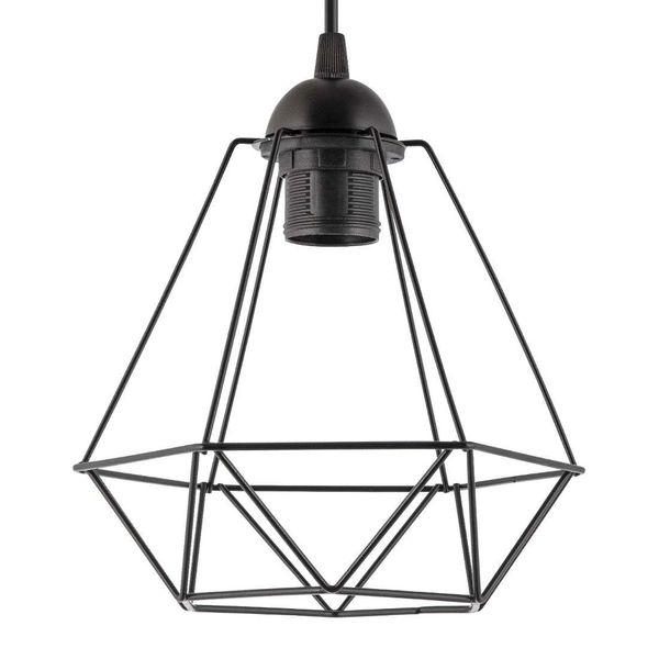 LAMPA wisząca VEN W-L 1201/2 metalowa OPRAWA listwa ZWIS klatki loft czarne