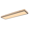 Podłużny plafon Doro 416080WD4-CCT LED 24W CCT prostokąt grafit drewniany