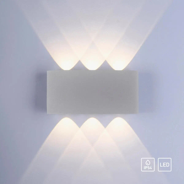 Metalowy kinkiet do ogrodu Carlo LED 4,8W 3000K lampa srebrna