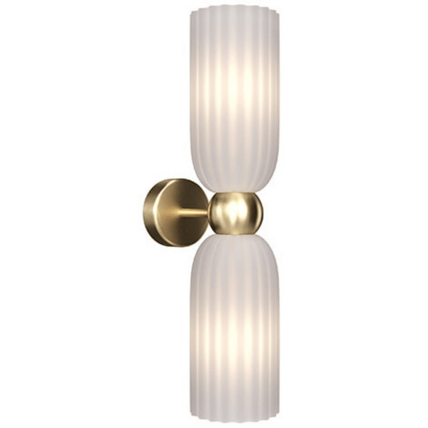 Lampa ścienna Antic MOD302WL-02W szklana złota biała