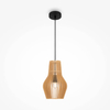 Wisząca lampa Roots MOD191PL-01W Maytoni naturalna eco czarna beżowa