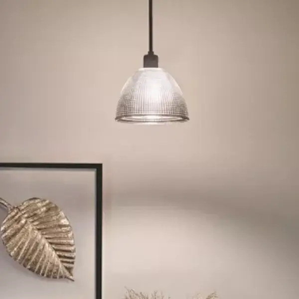 Wisząca szklana lampa Hampstead przydymiona czarna industrialna 1xE27 1-p ELS-HAMPSTEAD-P-BLK