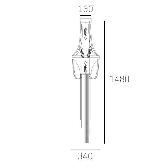 Ścienna oprawa glamour Roma w04694ni Cosmolight do salonu metal nikiel