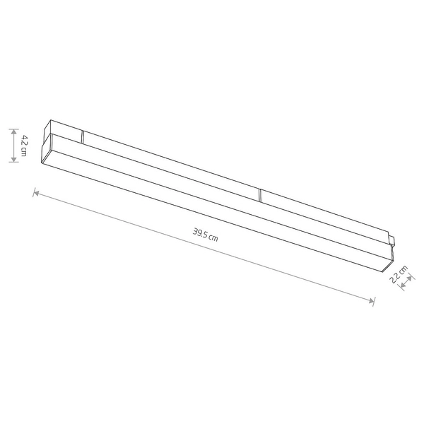 Lampa szynowa magnetyczna 1-fazowa Line 10650 Nowodvorski LED 15W 4000K liniowa