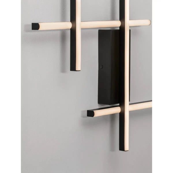 Ścienna lampa metalowa BILORTA LE45468 LED 28W 3200K czarna