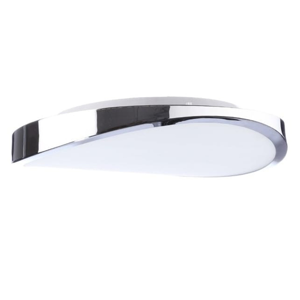 Sufitowa lampa natynkowa Circulo plafon do sypialni chrom