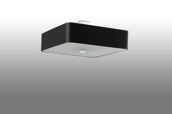 LAMPA sufitowa SL.0826 abażurowa OPRAWA kwadratowy plafon czarny