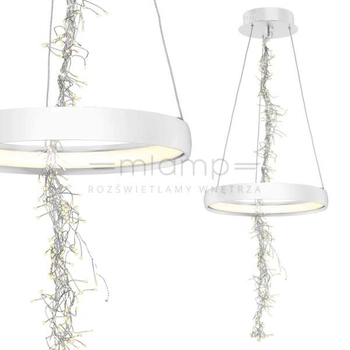 LAMPA wisząca SPARK ML273 Milagro okrągła OPRAWA zwis LED 35W 3500K circle biały