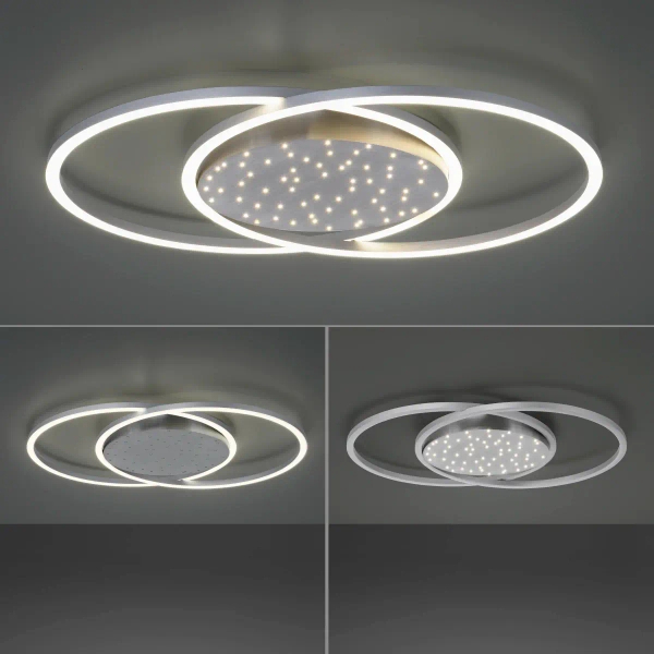 Lampa sufitowa z regulacją barwy YUKI biała 6025-55 3xLED 48W 2700-5000K CCT