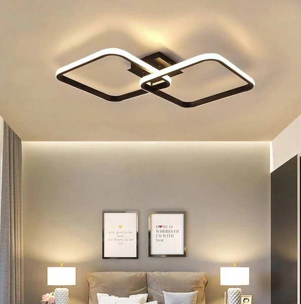 Lampa sufitowa kwadratowa 303 Domeno LED 52W 3000-6000K czarna