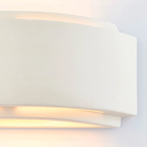 Ceramiczna lampa ścienna Gianna 76570 na przedpokój biały