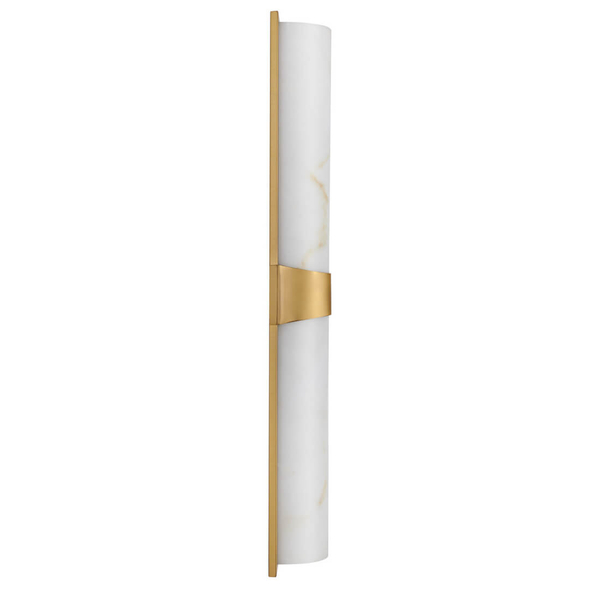 Marmurowa lampa ścienna MURO ST-3426-AGB-CE LED 14W 3000K biała mosiądz