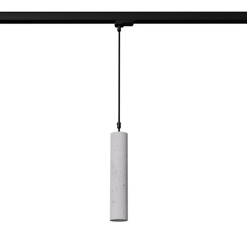 Betonowa lampa wisząca tuba z żarówką LUVO MYL.00422 3-fazowa szary
