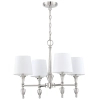 Metalowa lampa wisząca Austin P04135NI-WH Cosmolight klasyczna biały nikiel