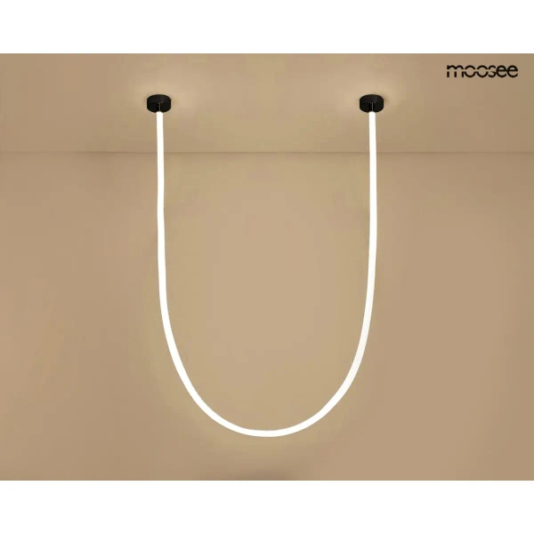 Wiszący wąż LED LASSO biały czarny MSE15011004432 1xLED 50W 3000-4000K CCT