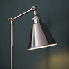 Stołowa lampa vintage L&-197836 Light& z regulacją stożek nikiel