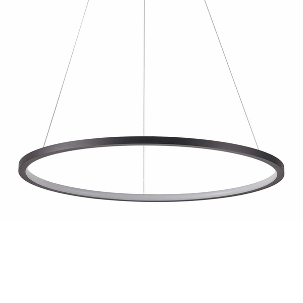 Zwisająca lampa okrąg Vinola PND-56135B-100RPC-BK-3KS4K-TRDIMM Italux LED 58W 3000-4000K czarny