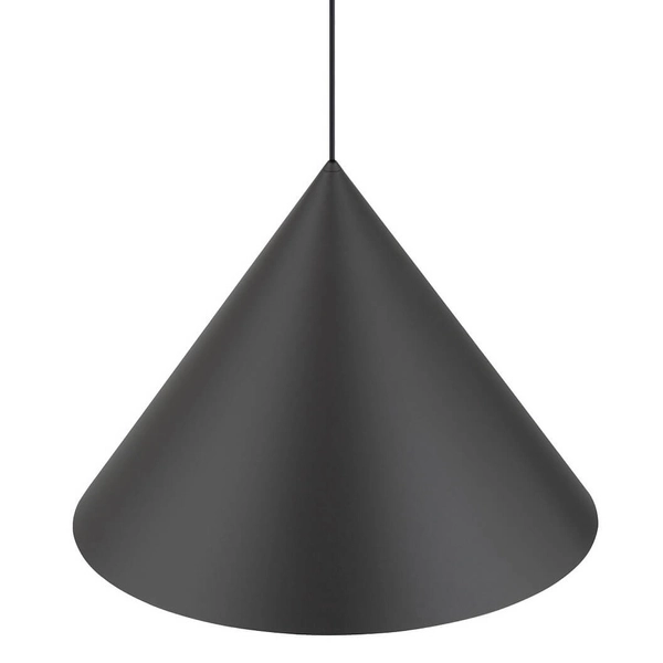 Salonowa lampa zwisowa Zenith 10873 Nowodvorski stożkowa jedwabisty grafit