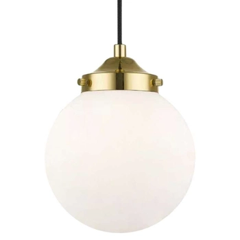 LAMPA wisząca RIANO P0454-01D-F7AA Zumaline loftowa OPRAWA szklany ZWIS kula ball złota czarna biała