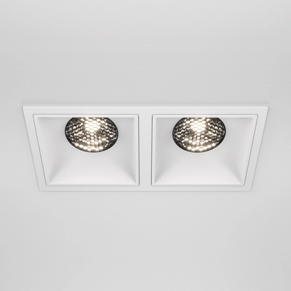 Prostokątna lampa sufitowa Alfa DL043-02-15W4K-D-SQ-W LED 30W 4000K biały