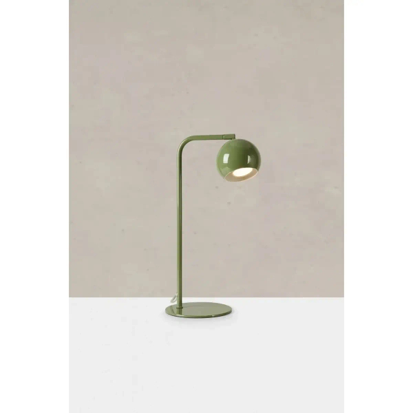 Regulowana lampa na stół Pop 109034 kula lakierowana zielony