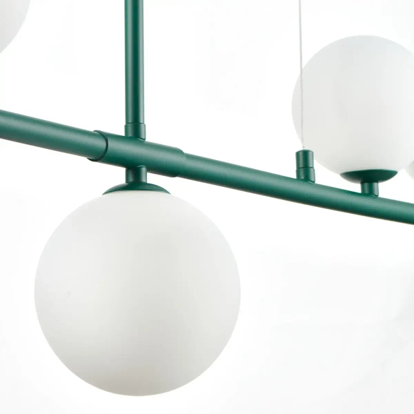 Kulista lampa wisząca MODERNO DN1506 green szmaragdowa 4xG9 kule