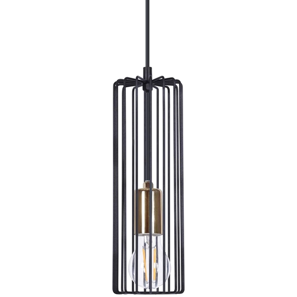 Lampa wisząca Gabia K-4936 druciak nad wyspę czarny złoty