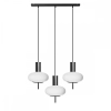 Potrójna lampa wisząca nad wyspę Torni TOL322P0 kule biały czarny