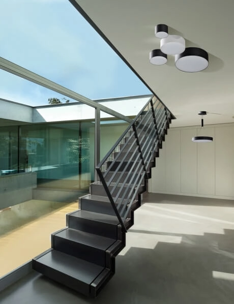 Czarny downlight okrągły Monza AZ2255 LED 5W lampa do sypialni