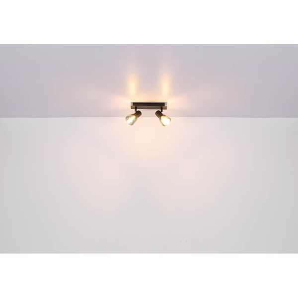 Sufitowa lampa ruchoma Claude 54307-2 czarna przydymiona