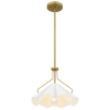 Lampa wisząca nad stół Mejia QZ-MEJIA-1P-S-AB  mosiądz biały