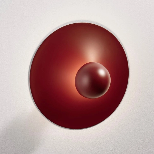 Nowoczesna lampa ścienna BAILA LE44542 LED 9W 3000K okrąg czerwony