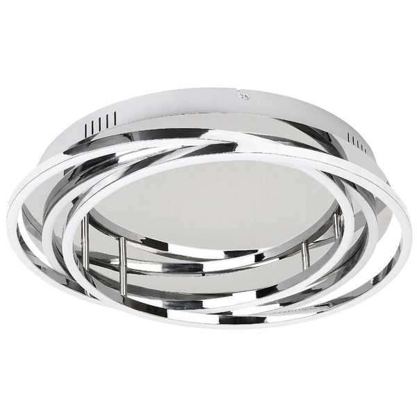 LAMPA sufitowa SELENA 2183 Rabalux okrągła OPRAWA metalowy plafon LED 40W 4000K pierścienie rings chrom