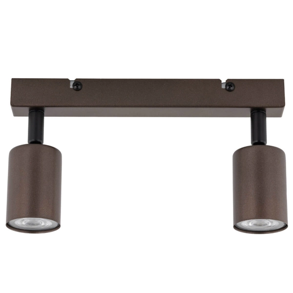 Podwójna lampa natynkowa Top 6180 reflektorek punktowa brązowa
