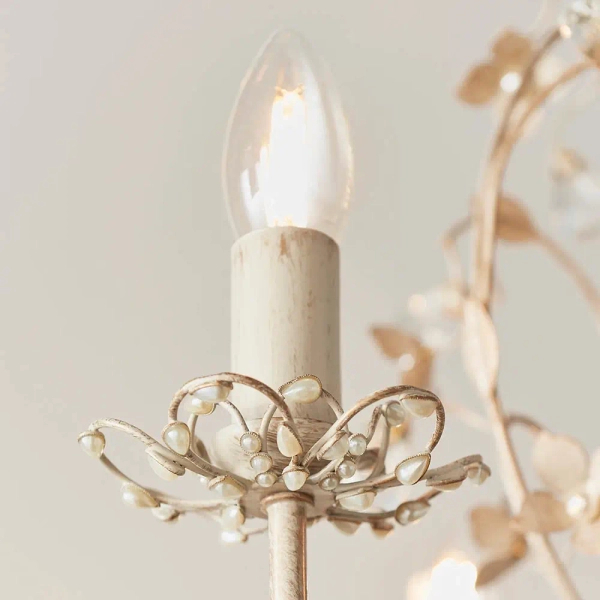 Wisząca lampa glamour Lullaby LULLABY-3CR złoty kremowy