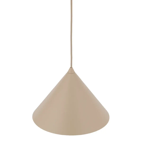 Lampa wisząca nad stół Cono 10620 stożkowy zwis na kablu beżowy
