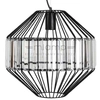 Wisząca lampa glamour ALVARO 31-55170 druciana zwis z kryształkami czarna